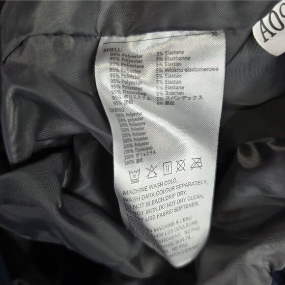 Mens Little Donkey Andy Navy Hooded Puffer Jacket Full Zip Polyester Blend XXXL - Picture 3 of 7